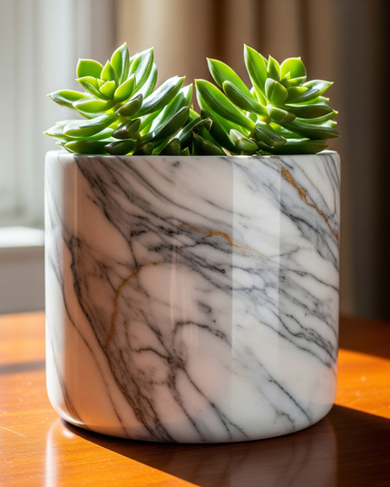 Stone Form Marble Planter